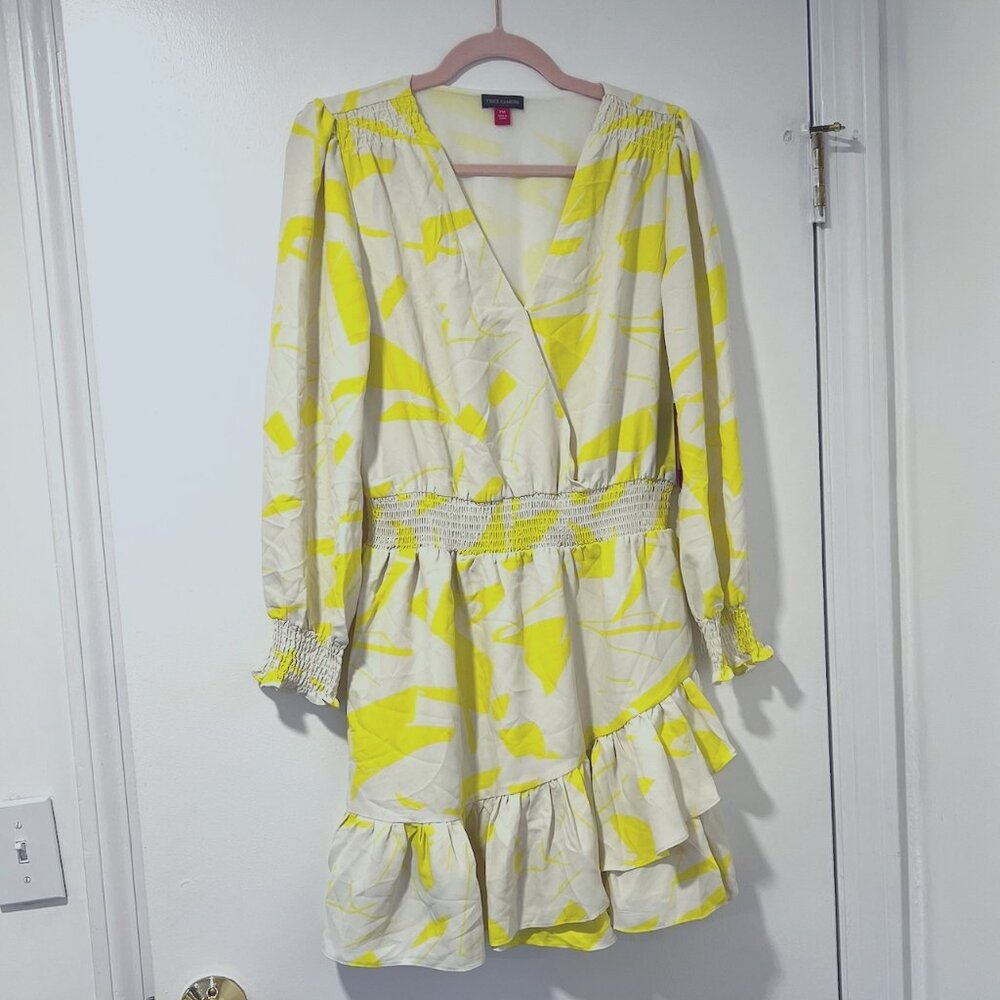 Vince Camuto Citrus Splash & White Birch Mini Dress NWT MSRP$129